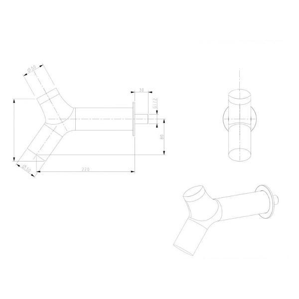 Изображение товара Душевая система Bronze de Luxe 5011GG-P