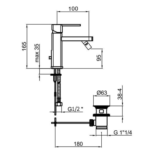 Изображение товара Смеситель Webert AA840102015