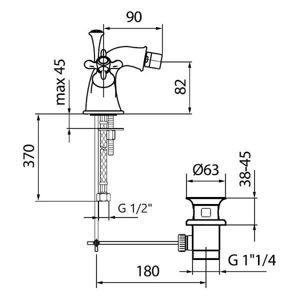 Изображение товара Смеситель Webert OT710102015