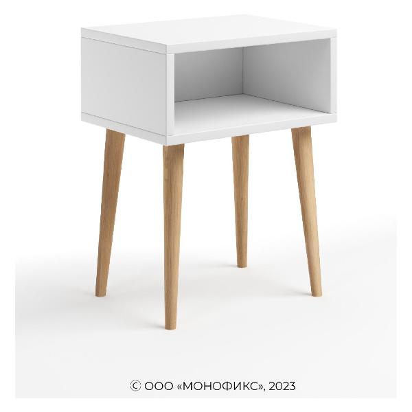 Изображение товара Тумба прикроватная Monofix ОДОС, белый/ лак