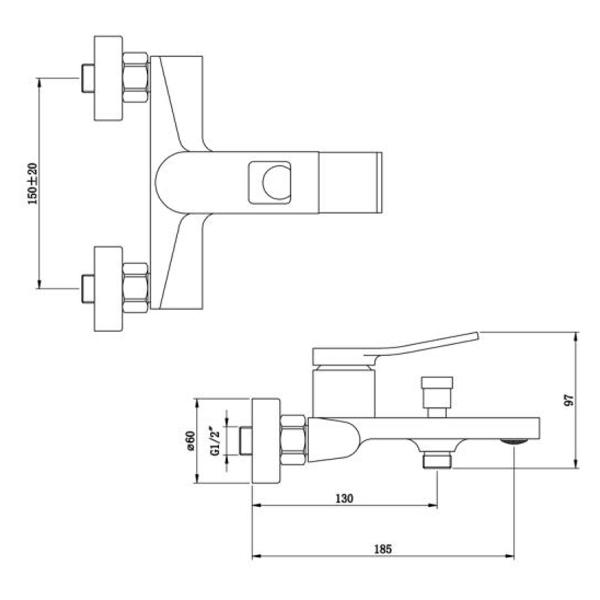 Изображение товара Смеситель Bronze de Luxe EL03GB