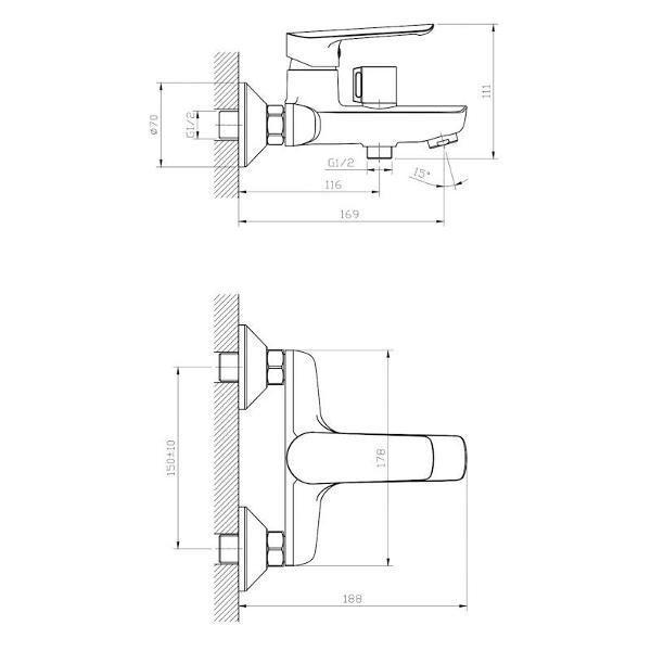 Изображение товара Смеситель ESKO LG54GM