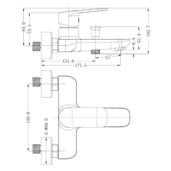 Изображение товара Смеситель ESKO MX 54