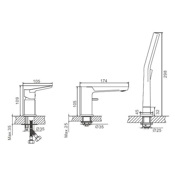 Изображение товара Смеситель BELZ B66715-5