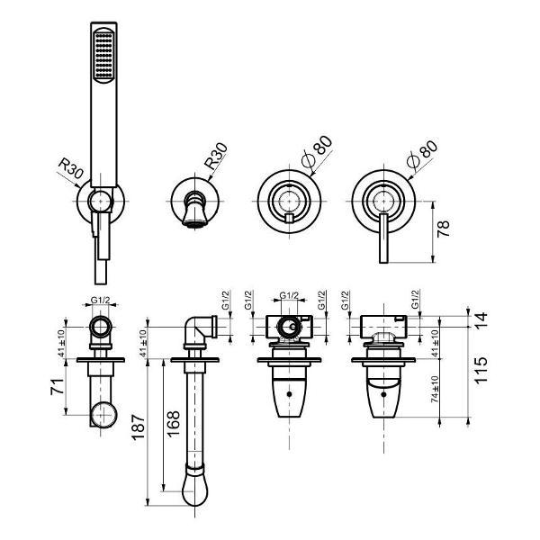 Изображение товара Смеситель Webert OE860312015
