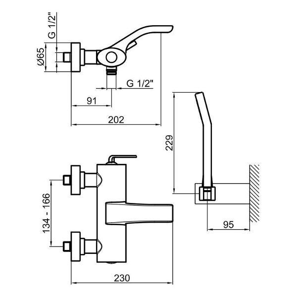 Изображение товара Смеситель Webert WO850101564