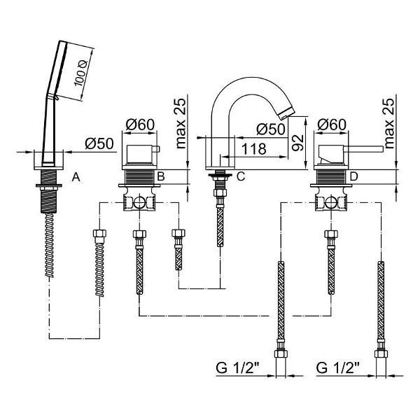 Изображение товара Смеситель Webert EL850701015