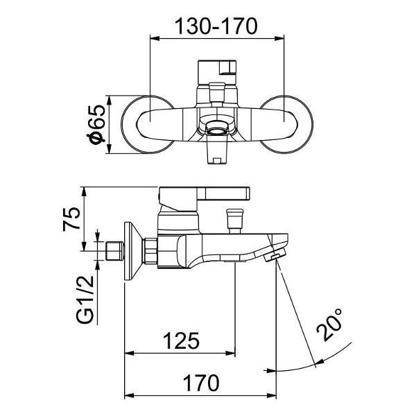 Изображение товара Смеситель Webert DR850102015