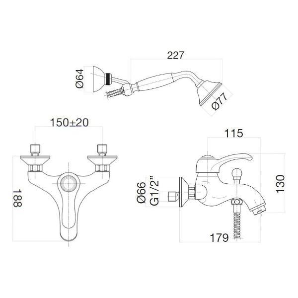 Изображение товара Смеситель Webert AU850101065