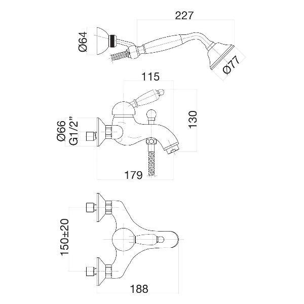 Изображение товара Смеситель Fiore 83OO5104