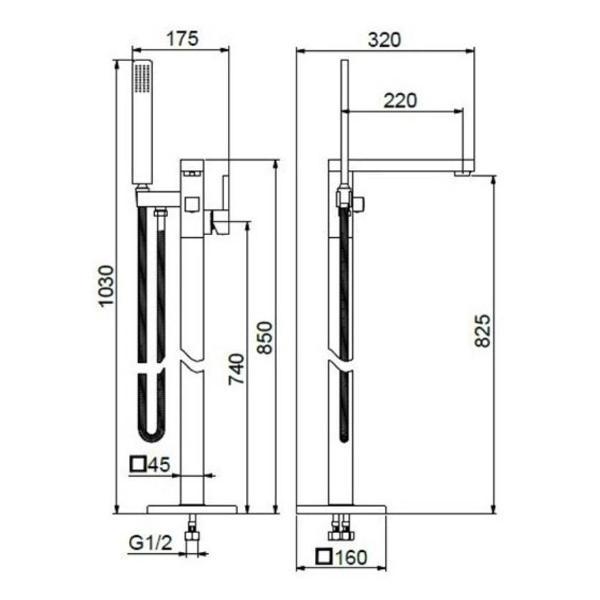 Изображение товара Смеситель Webert PE851101560