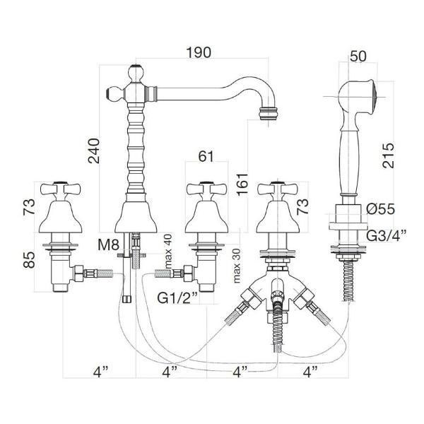 Изображение товара Смеситель Webert AM730402065
