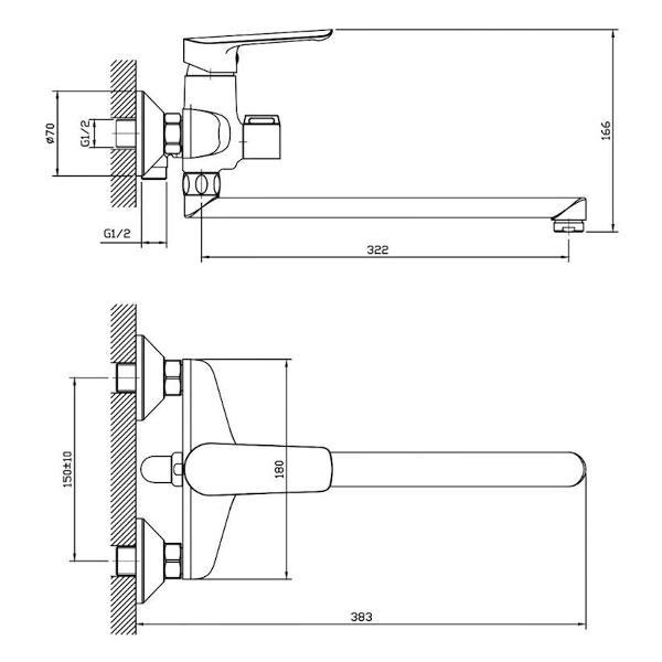 Изображение товара Смеситель ESKO LG 31