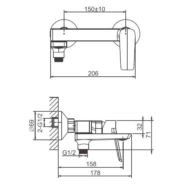 Изображение товара Смеситель BELZ B60715