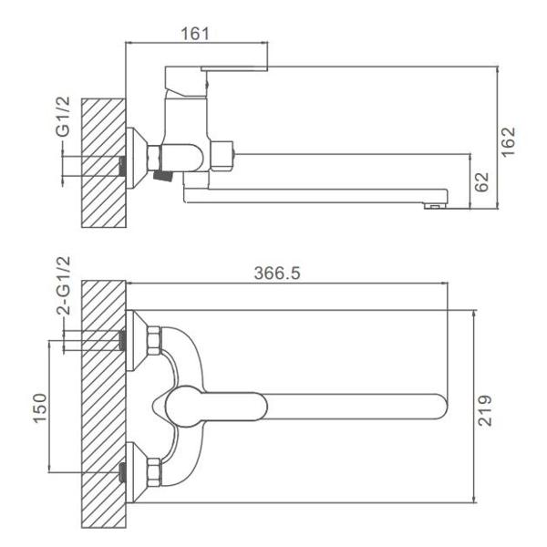 Изображение товара Смеситель Prohanss P64.22.08