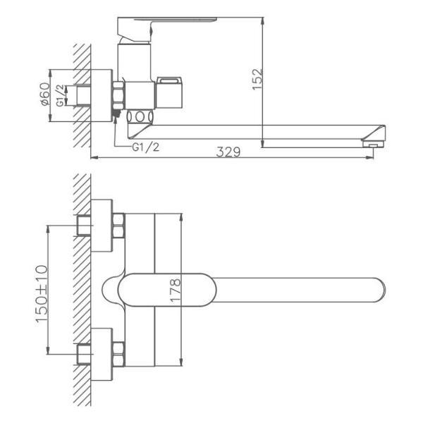 Изображение товара Смеситель Haiba HB22590