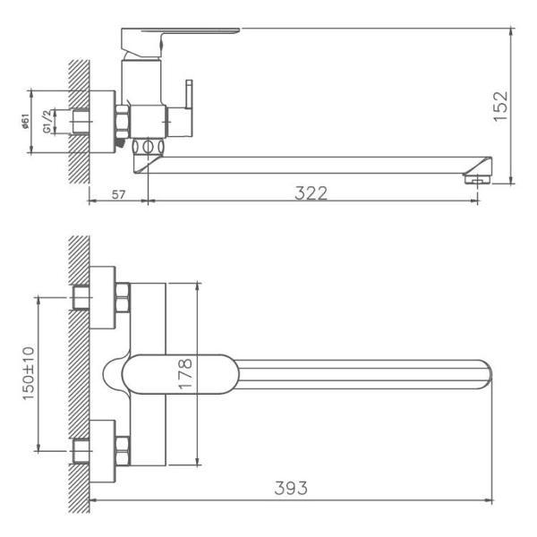 Изображение товара Смеситель Haiba HB22590-7
