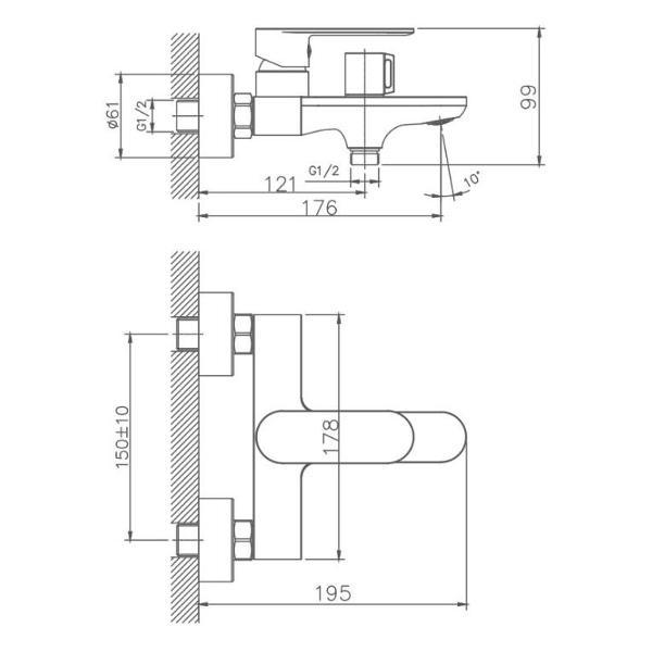 Изображение товара Смеситель Haiba HB60590-7