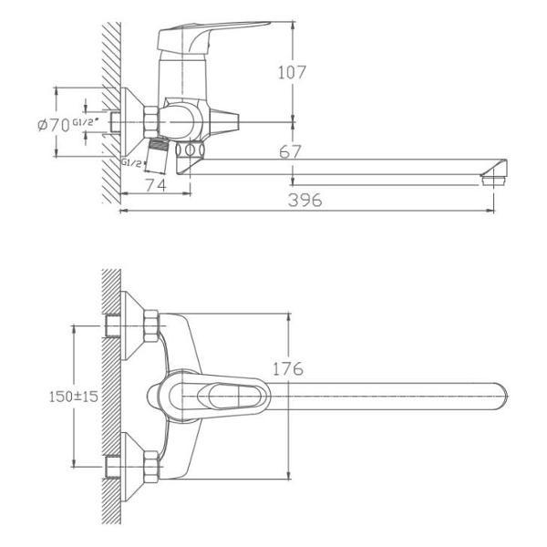 Изображение товара Смеситель Haiba HB2204