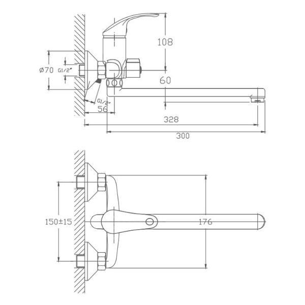 Изображение товара Смеситель Haiba HB2237