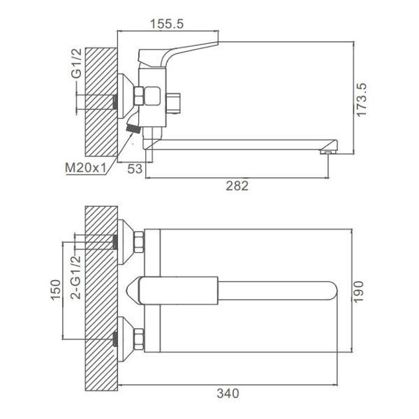 Изображение товара Смеситель Prohanss P62.22