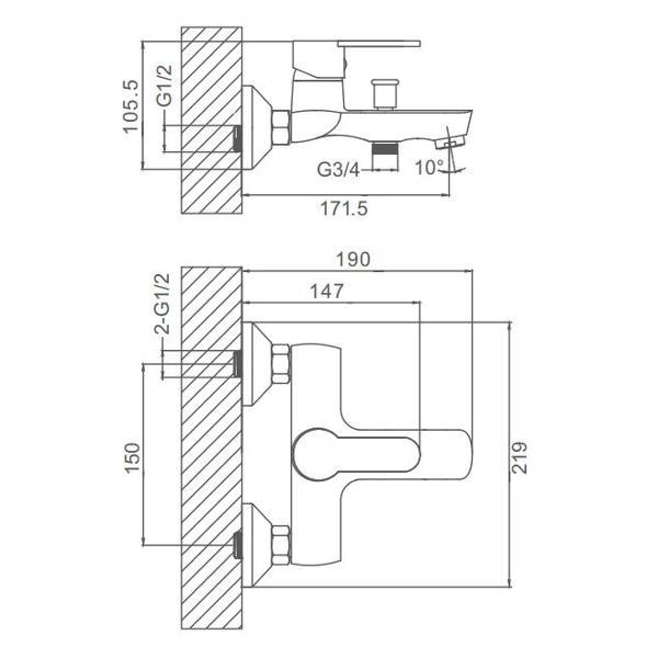Изображение товара Смеситель Prohanss P64.30