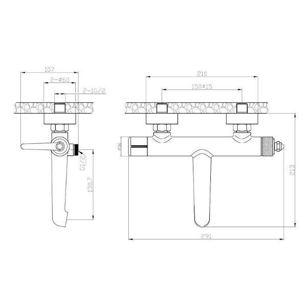 Изображение товара Смеситель ESKO BG54B