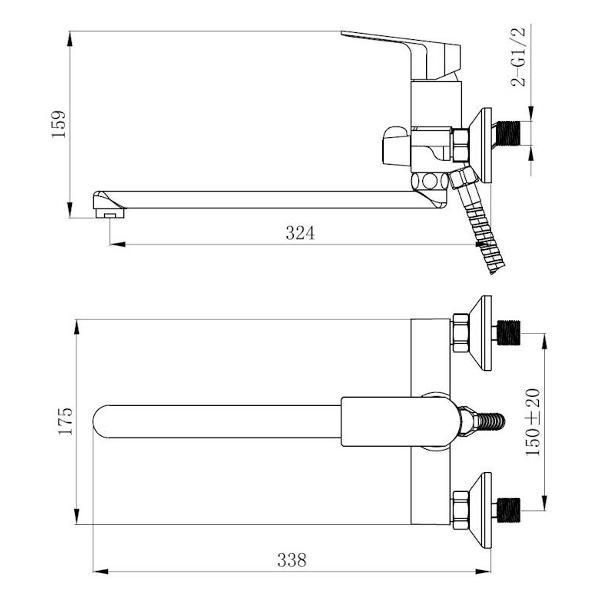 Изображение товара Смеситель VODA SF31B