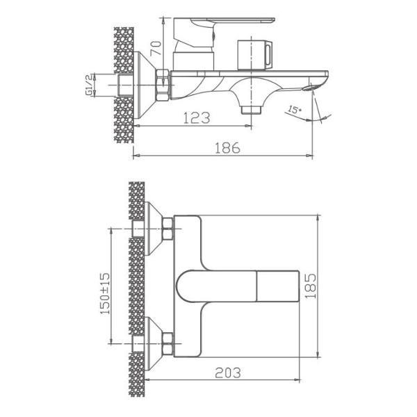 Изображение товара Смеситель Maretti RI22RF505