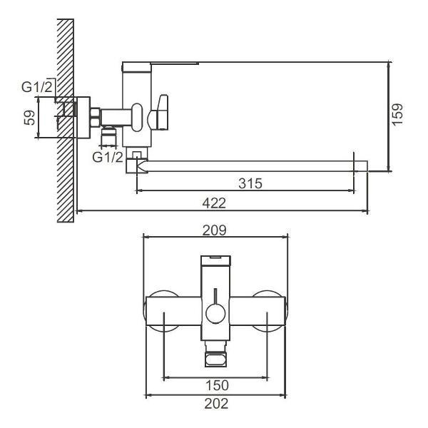 Изображение товара Смеситель BELZ B22813-3