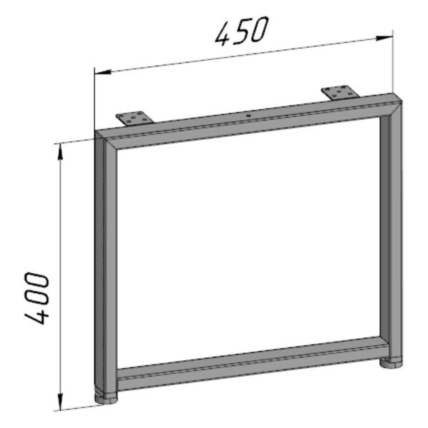 Изображение товара Подстолье Parallax для журнального столика О-образное, 400 450 40x20