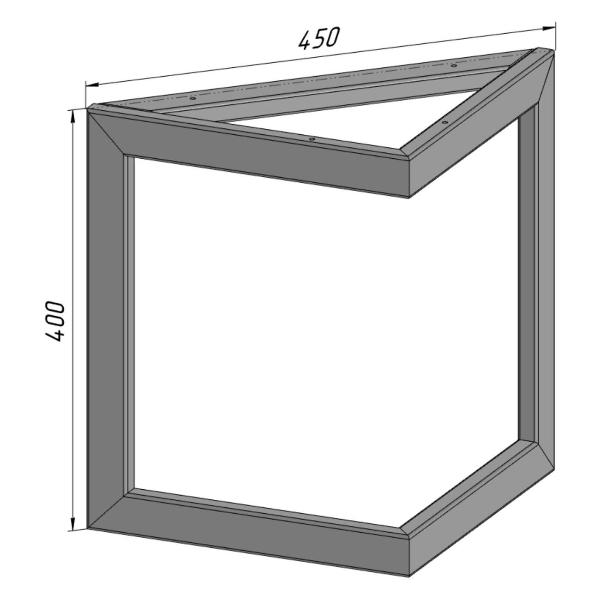 Изображение товара Подстолье Parallax опора для журнального столика 400х450 мм, 40x20 м