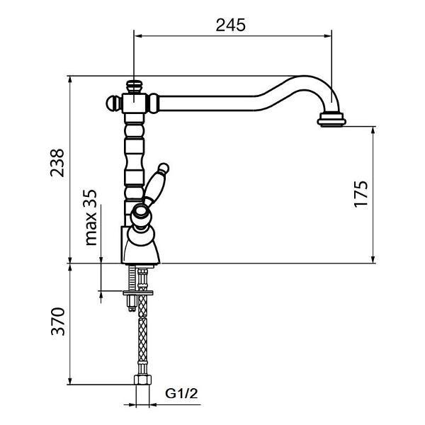 Изображение товара Смеситель Webert DO780102010
