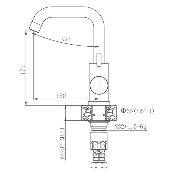 Изображение товара Смеситель Haiba HB72304-4