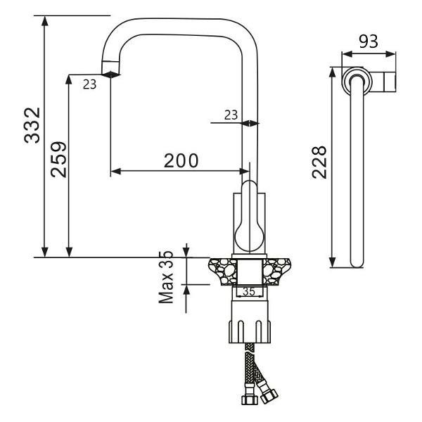 Изображение товара Смеситель Maretti PS31RZZ57