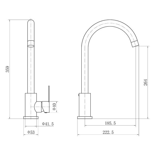 Изображение товара Смеситель FASHUN A54001N-13