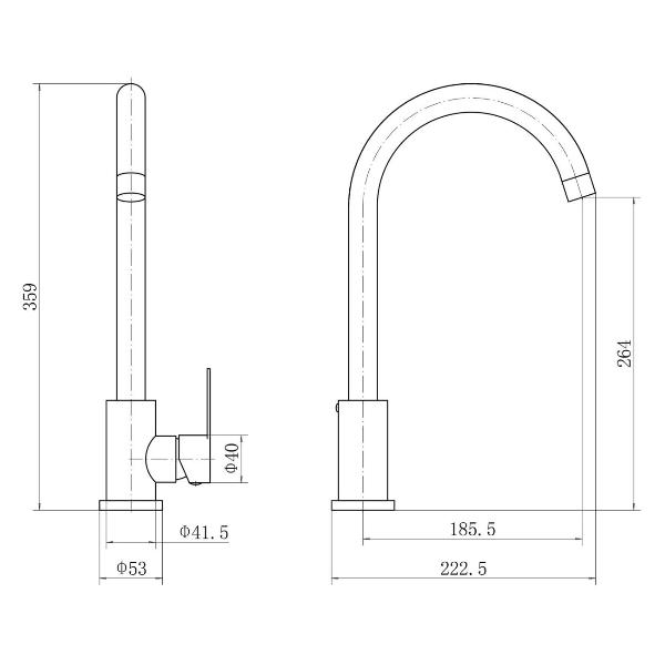 Изображение товара Смеситель FASHUN A54001N-38