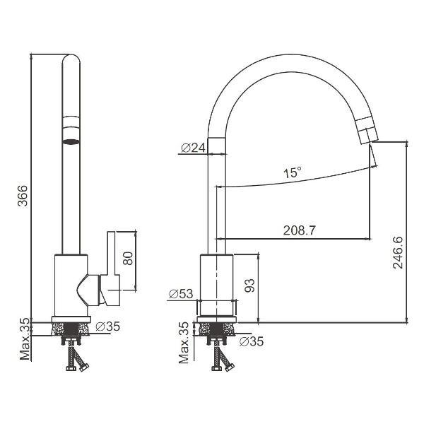 Изображение товара Смеситель BELZ B70810-8