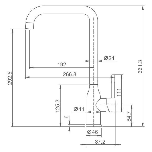 Изображение товара Смеситель Splenka S206.40.06