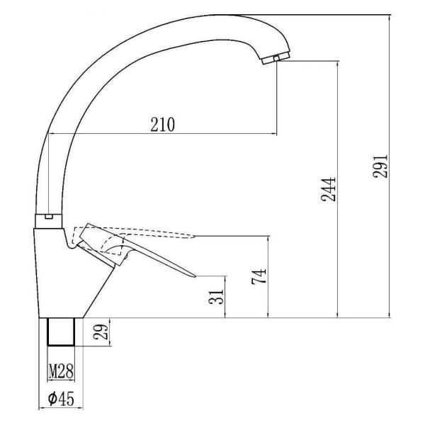 Изображение товара Смеситель Fmark FM4166W
