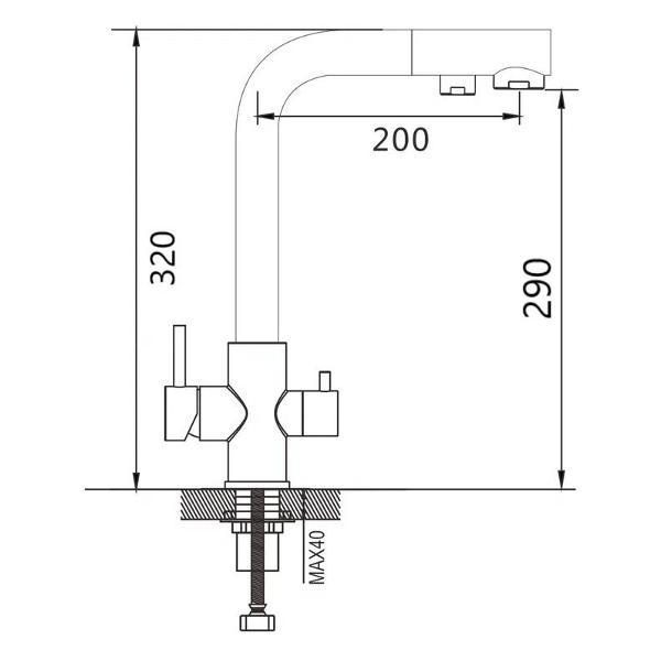 Изображение товара Смеситель Maretti PB31RZF12