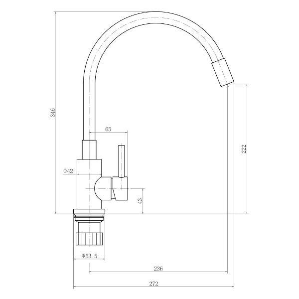 Изображение товара Смеситель FASHUN A54101N-7A