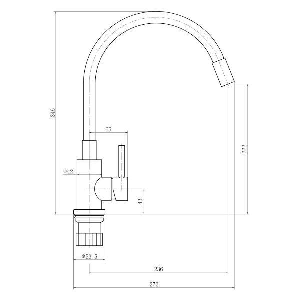 Изображение товара Смеситель FASHUN A54101N-8A