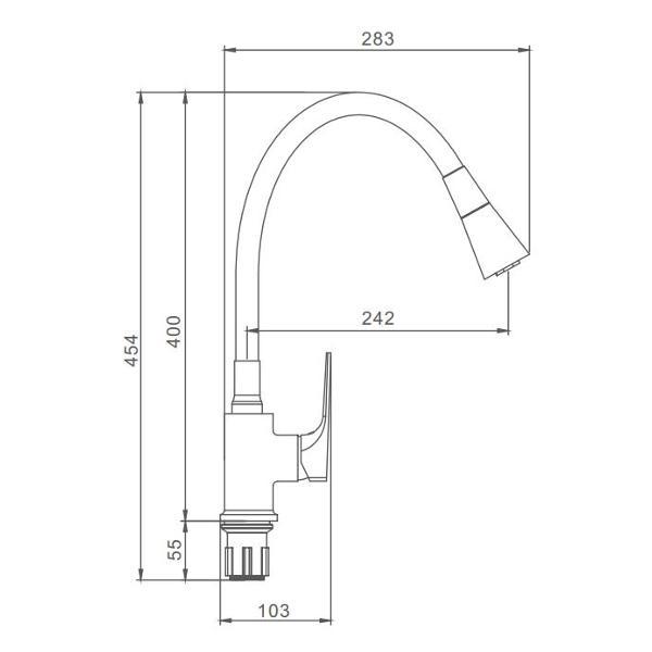 Изображение товара Смеситель Prohanss P61.4406.03