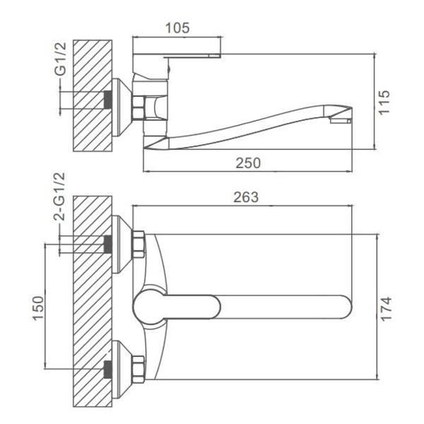 Изображение товара Смеситель Prohanss P64.46
