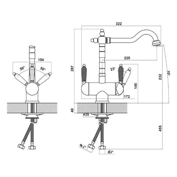 Изображение товара Смеситель Florentina 333.21H.2113.307