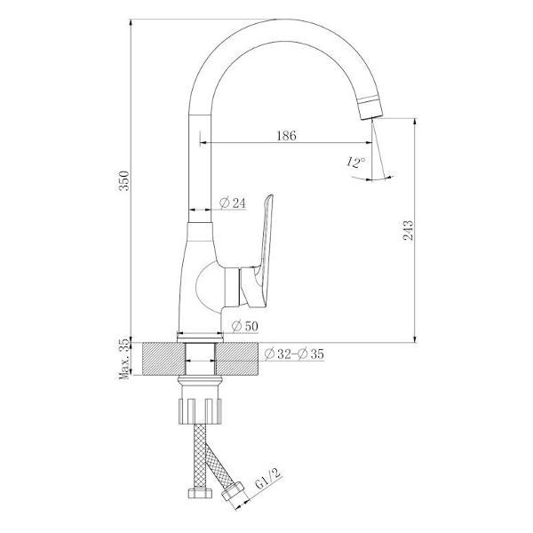 Изображение товара Смеситель ESKO LG 519