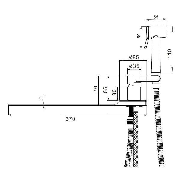 Изображение товара Гигиенический душ D-Lin D182204