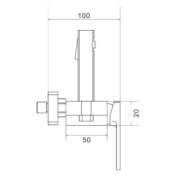 Изображение товара Гигиенический душ Rose R1805T-1