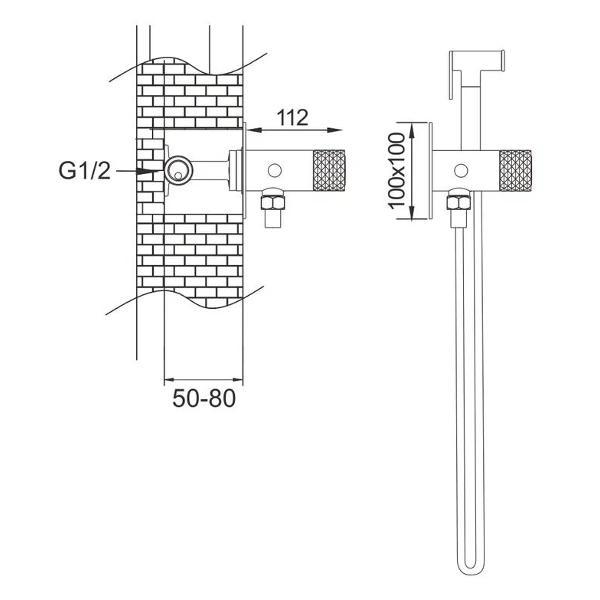 Изображение товара Гигиенический душ Rose R225
